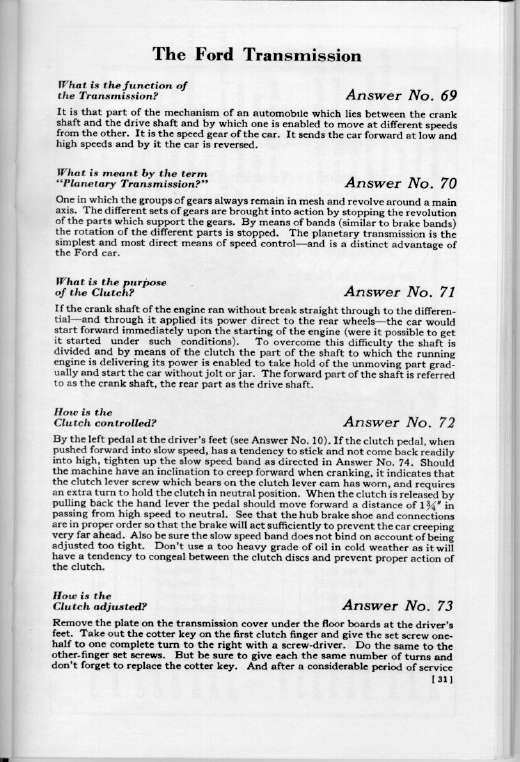 1925 Ford Owners Manual Page 32